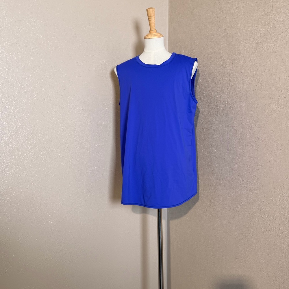 Athleta Electric Blue/Purple Sleeveless Tank Top